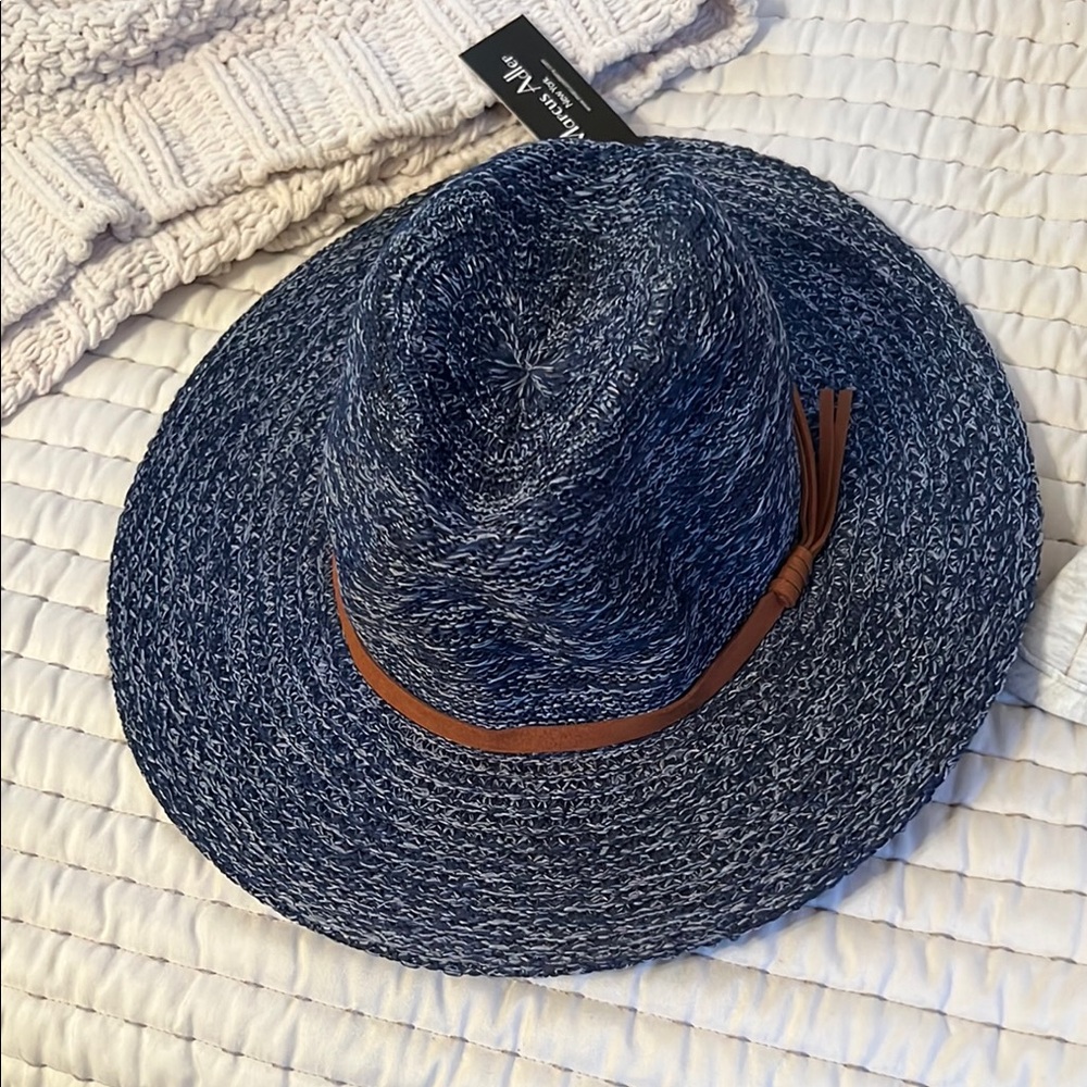 A New Day Blue Straw Hat